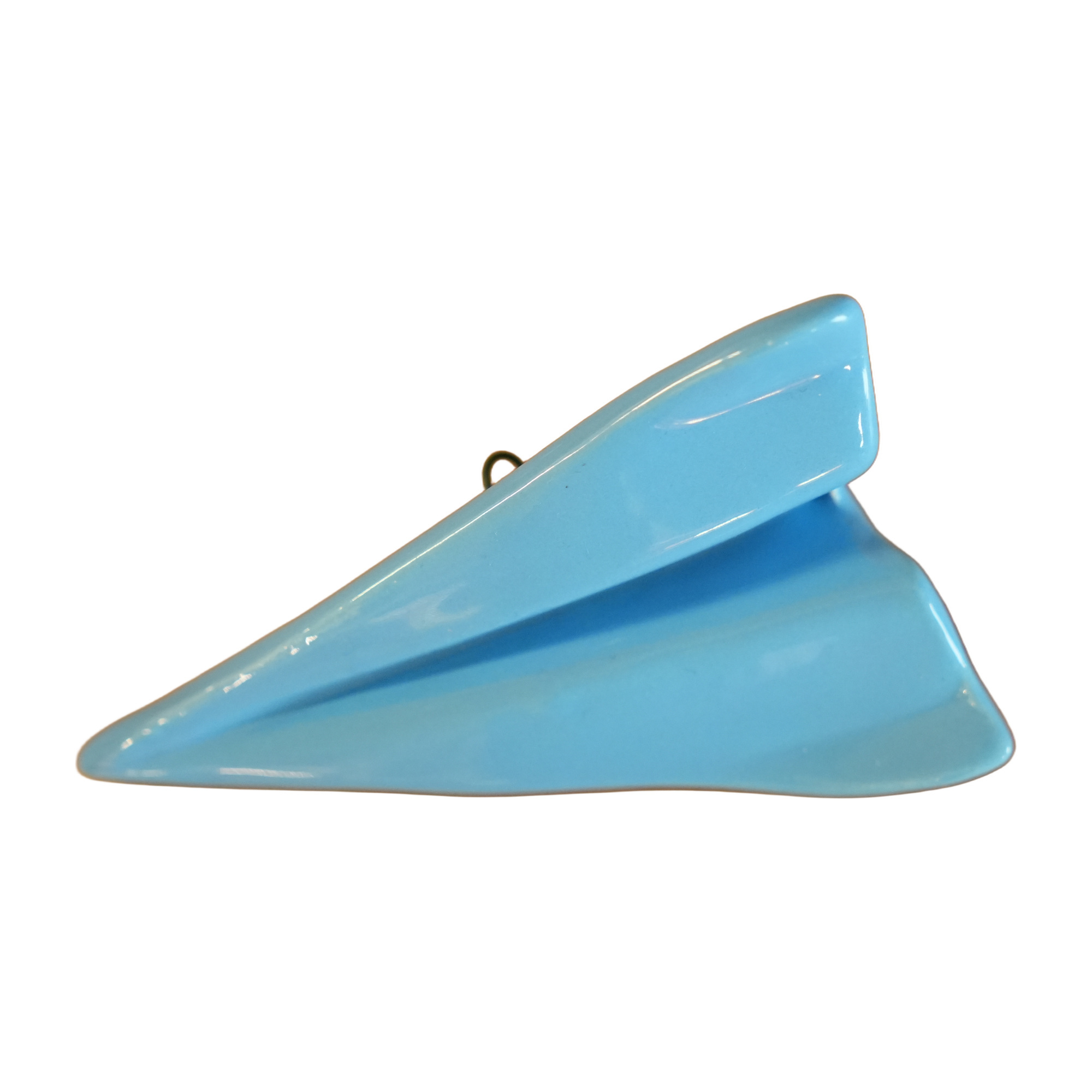 Aeroplanino di Carta in Ceramica - colore celeste