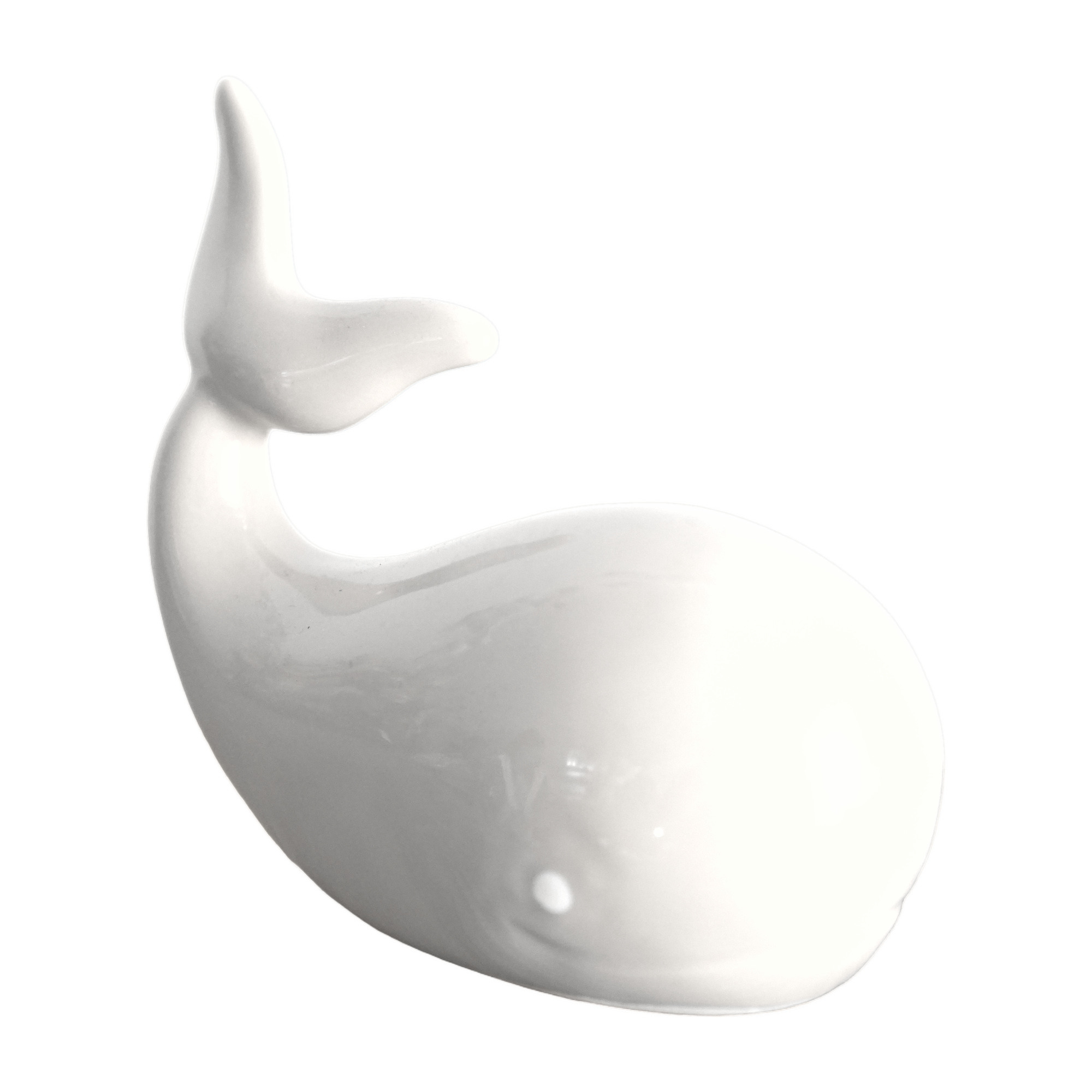 Balena in Ceramica - colore bianco