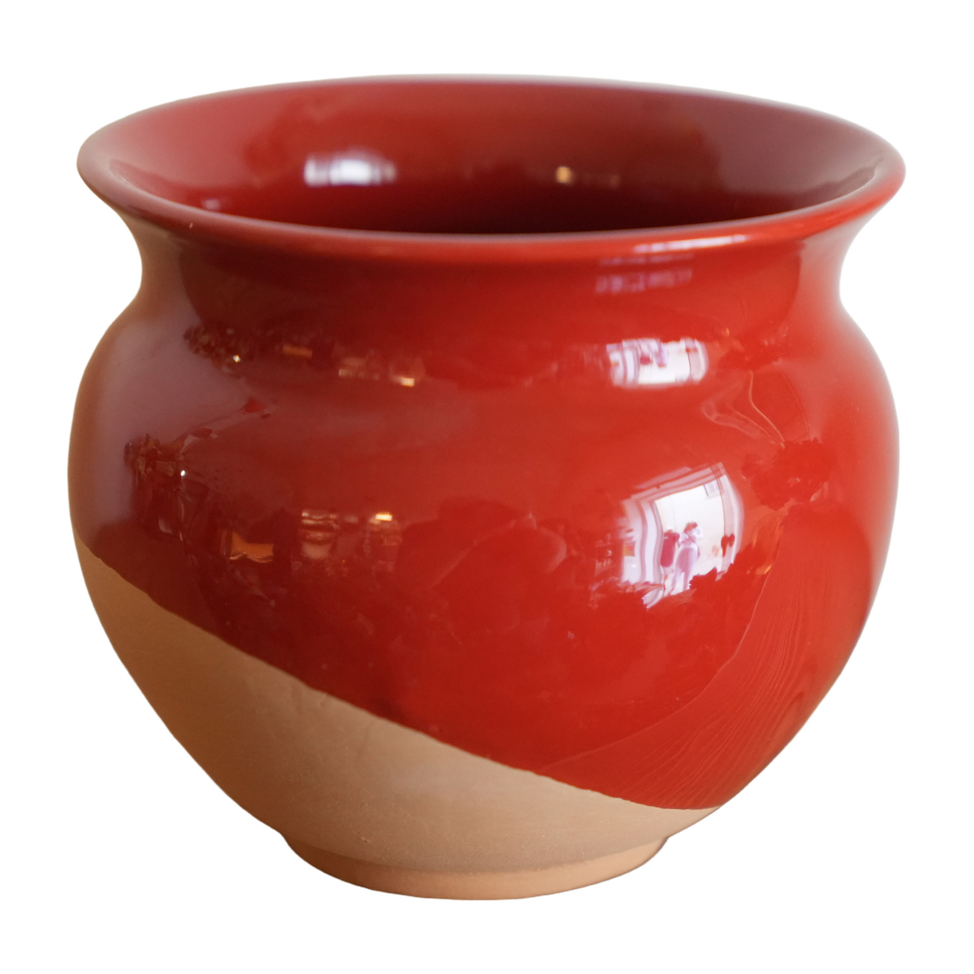 Cachepot in Ceramica - colore rosso