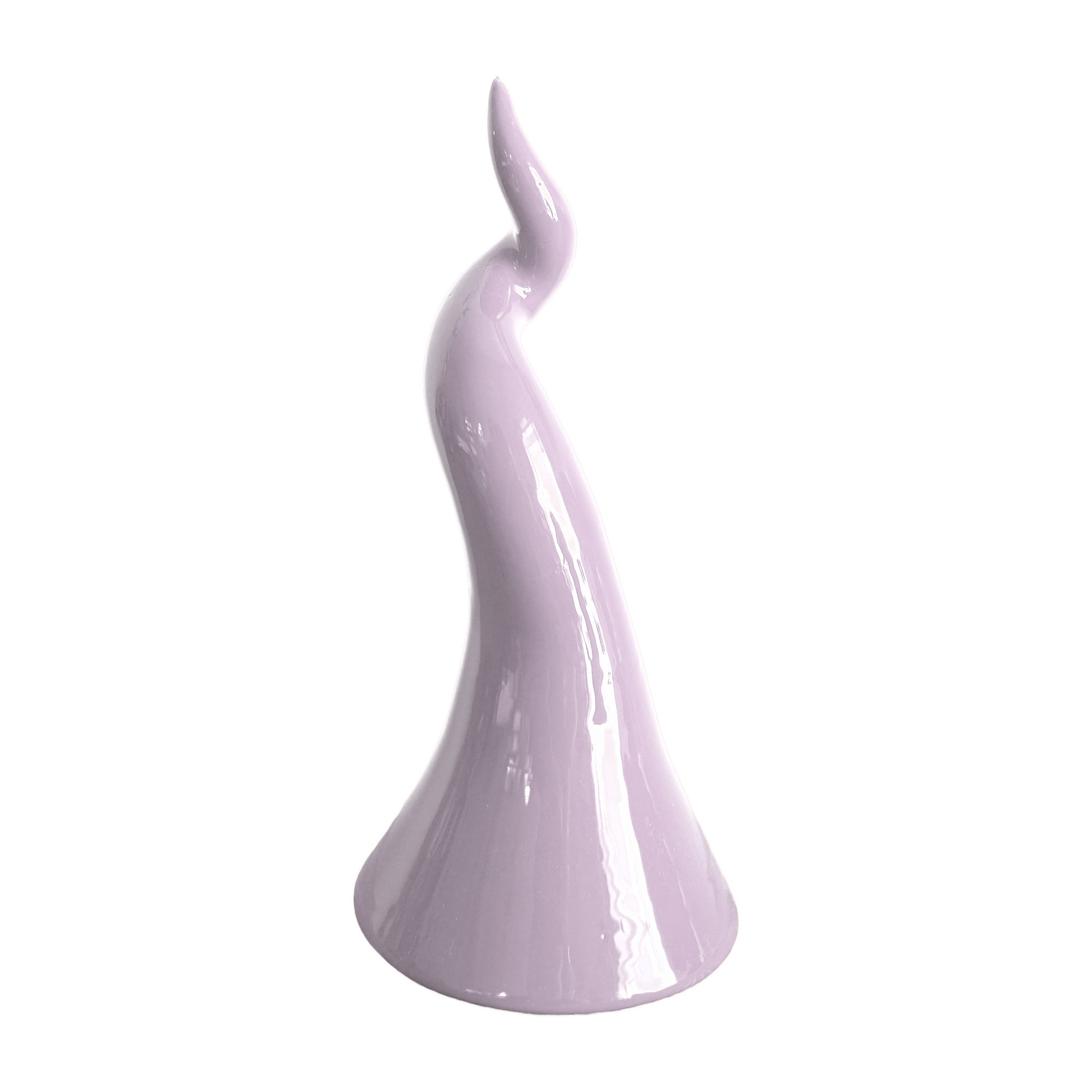 Corno Portafortuna in Ceramica - colore glicine